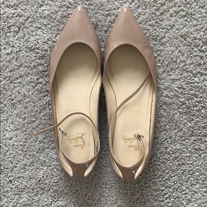 Authentic Christian Louboutin Nude Flats 39